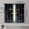 2pc    Curtains guitars and drums Light Filter Party Decorations Suitable for Holiday Party   General Celebration