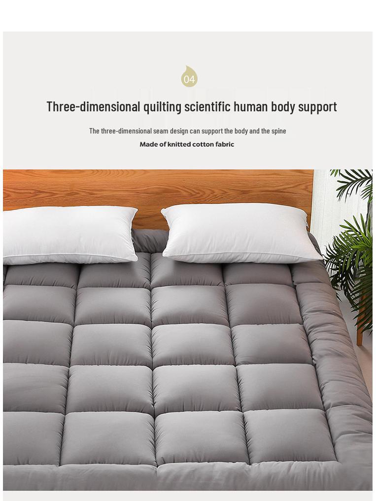 Three-Dimensional Down-Like Mattress Pad - Hotel Quality, Thick, for Dorms, Singles & Doubles, Lamb Wool
