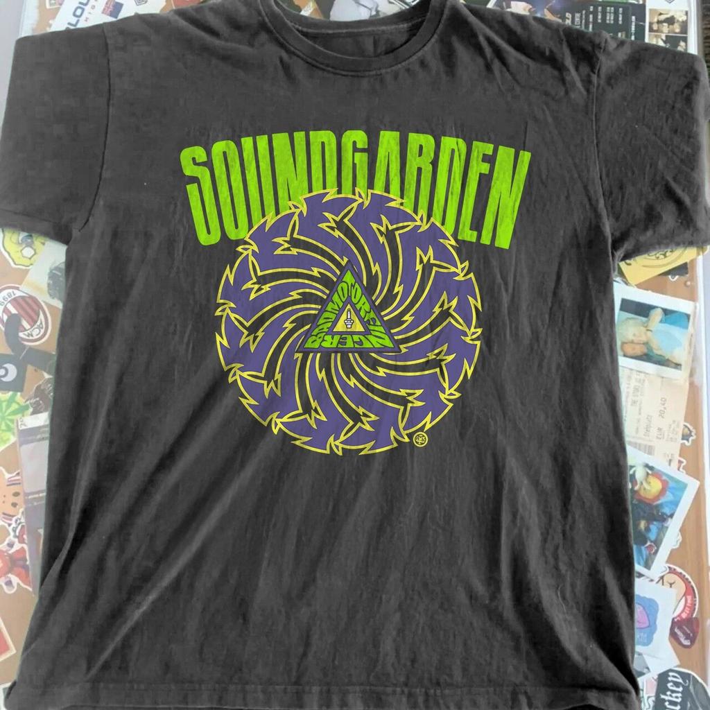 NEW! 1991 Soundgarden Badmotorfinger Black Cotton T-Shirt