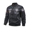 Vintage Pilot Bomber Flight Jacket Men Air Force Mens Clothes Winter Army Jackets Embroidery Coats