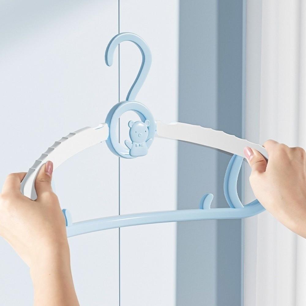 10 Pcs Anti Slip Baby Clothes Hanger Extendable Infant Clothing Hanger  Clothes Drying