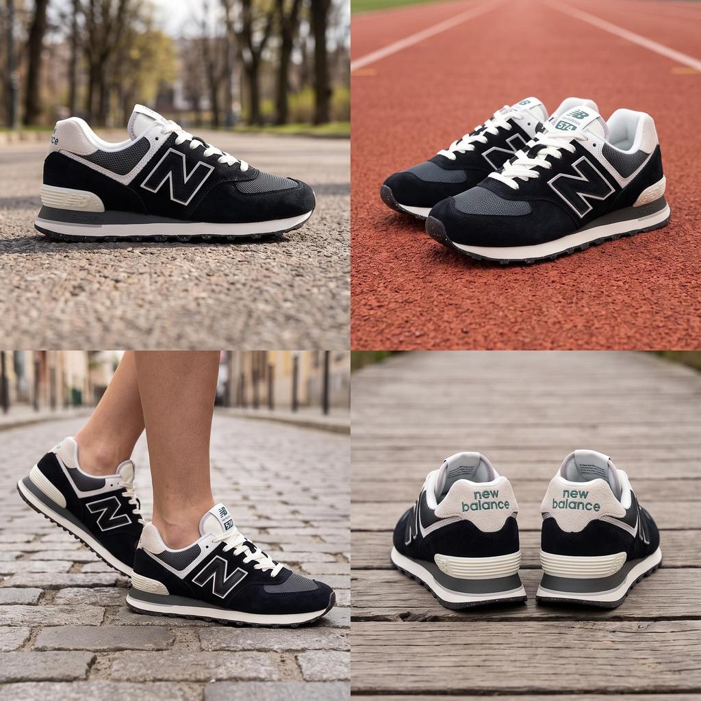 New Balance 574 Kodachrome Pack — черные кроссовки унисекс U574GO2