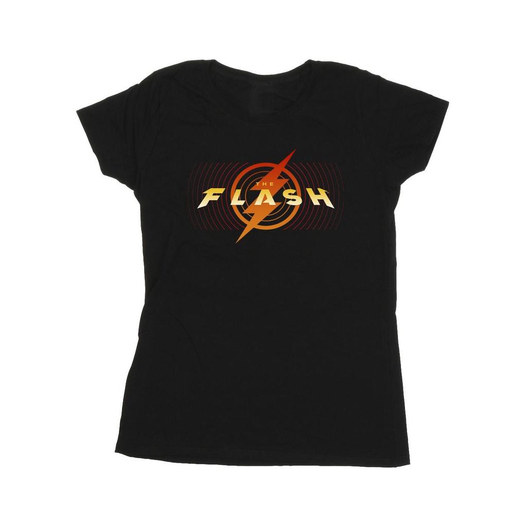 DC Comics Womens/Ladies The Flash Red Lightning Cotton T-Shirt