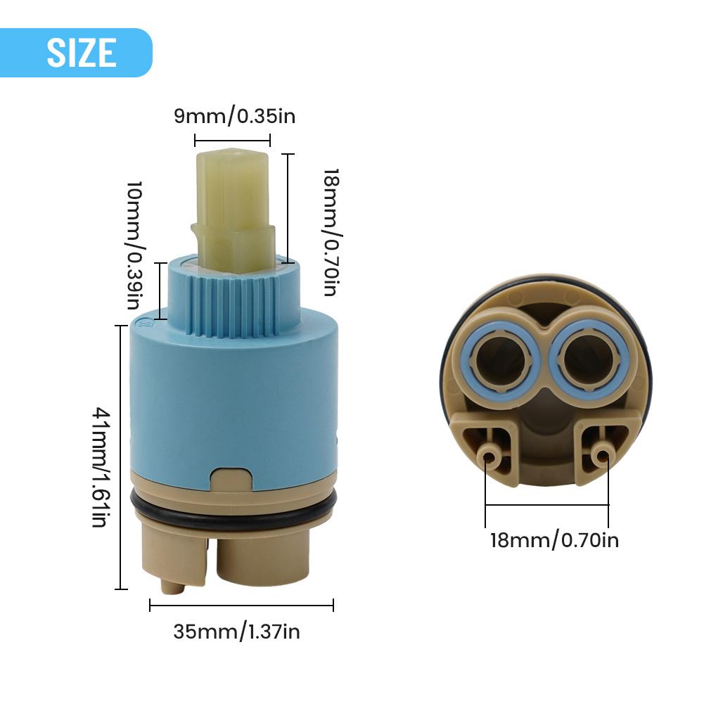 Рычажный Смеситель Картридж для Смесителя Душ Ванна Раковина Ванная Комната 35/40 мм Керамический Диск Фитинги Детали Подходят Для Большинства Смесителей для Раковины