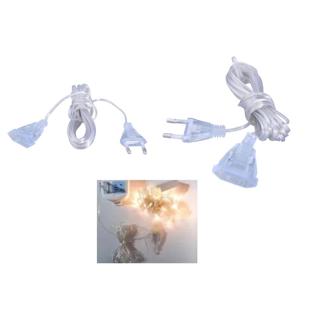 Удлинитель кабеля питания, удлинитель светодиодной гирлянды, удобный кабель 3M/5M, легкий шнур для домашнего декора