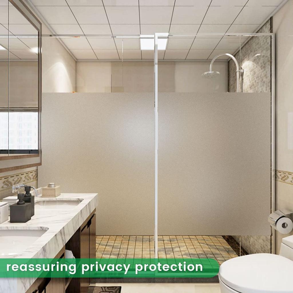 Матовая белая оконная пленка, матовое терморегулирующее стеклянное покрытие для дома, непрозрачная самоклеящаяся дверная наклейка для ванной комнаты