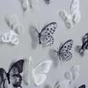 New 18pcs/lot Crystal Butterflies 3d Wall Sticker Beautiful Butterfly Living Room for Kids Room Wall Decals Home Decoration