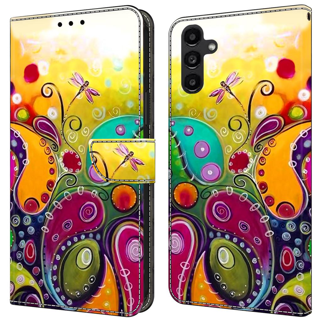 For Samsung Galaxy A14 5G/A14 4G Phone Case Pattern Print Leather Wallet Cover