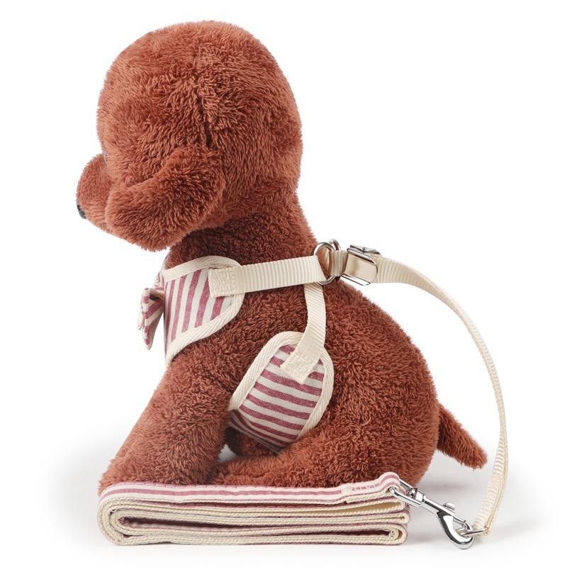 Новый поводок для маленьких собак, куртка-жилет для груди и спины собаки в форме банта