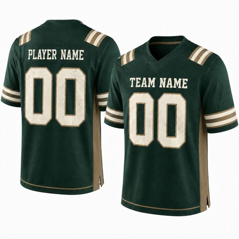 American Football Jersey Adults Kids Custom Team Name Number Sublimation Print Breathable Nylon Sportswear
