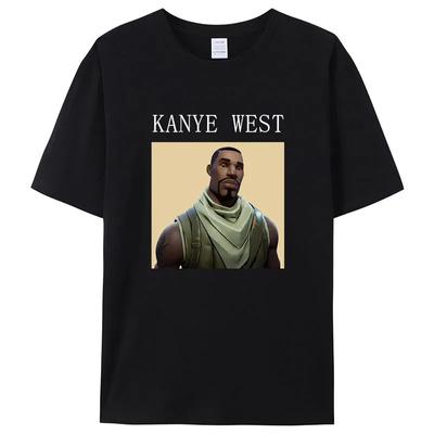 Забавная футболка Kanye West Meme, мужская винтажная футболка в стиле хип-хоп, рэп, мужская и женская хлопковая футболка с короткими рукавами, уличная одежда