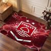 Nottingham Forest Football Print Crystal Velvet Rug, Comfortable Water Absorbent Non Slip Indoor Floor Carpet