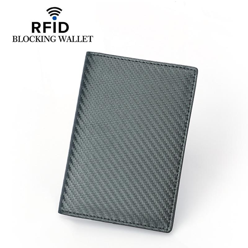 RFID Держатель для паспорта из натуральной кожи - Защитный чехол из верхнего слоя коровьей кожи для мужчин и женщин