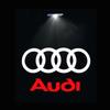 For Audi C6 2Pcs/Set Led Car Door logo Badge Emblems Welcome Light For Audi A4 A3 A5 A6 A7 A8 Q3 Q5 Q7 Q8 B5 B6 B7 B8 B9 Q7 8P 8V 8L