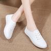 Women's Shoes Flat Heel Soft Sole White Shoes Leather Shoes Spring and Summer New Versatile Breathable Non-slip Women's Single Shoes Versatile