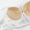 Women's Print Bra White Sexy Underwear Gathered with Steel Ring Female Style Push Up Thin Under Thick Mold Cup Sensual Lingerie