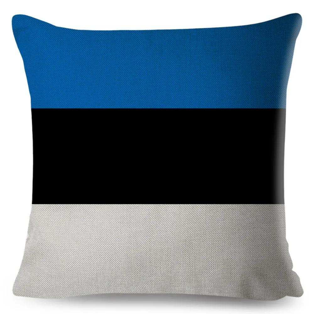 Чехол на подушку с национальным флагом в 50 стилях для дивана, декор для детской комнаты, наволочка с геометрическим принтом, наволочка из полиэстера 45x45 см