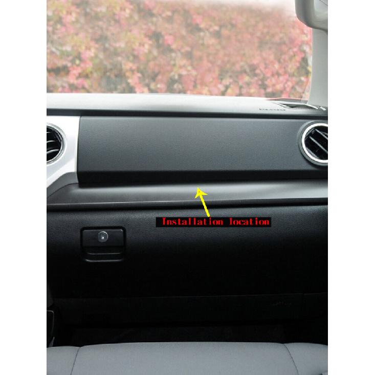 Carbon Fiber Center Console Strip Sticker For 2014-2018 Toyota Tun-dra
