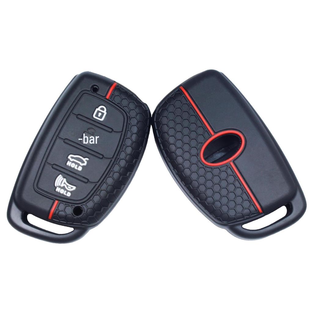 Силиконовый чехол для автомобильного ключа Hyundai/Kia 3-4 кнопки, сотовый дизайн