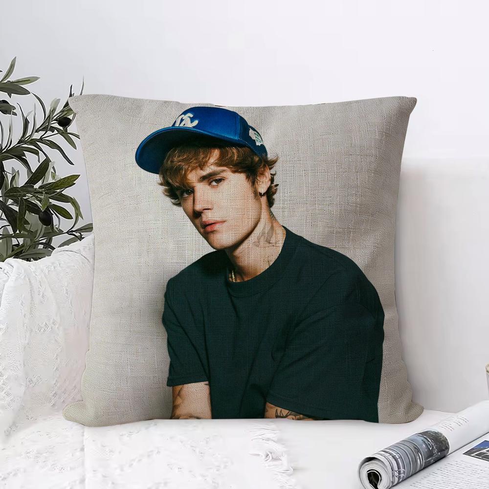 Распродажа JJustin B Bieber Наволочка-подушка Эко-лен Наволочка для подушки Двусторонний принт Дышащая Прочная Молния Домашний Декор Подарок