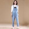 Fashion Loose Pocket Jeans Women Autumn Bib Pants Overalls Shoulder Strap Jumpsuit Large Size Denim Jeans Pants