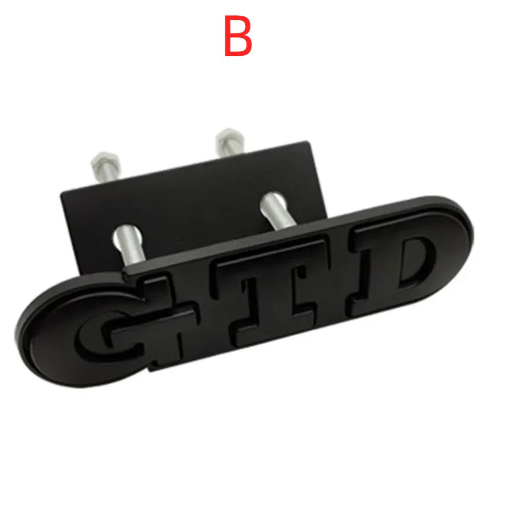 3D металлический GTD значок на переднюю решетку, наклейка-эмблема для V/W Polo Golf 5 6 7 CC P/assat J/etta MK4 MK5 MK6, Стайлинг автомобиля