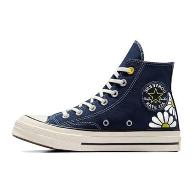 Высокие женские кроссовки Chuck 70 с цветочным принтом Blue Navy Egret A08108C