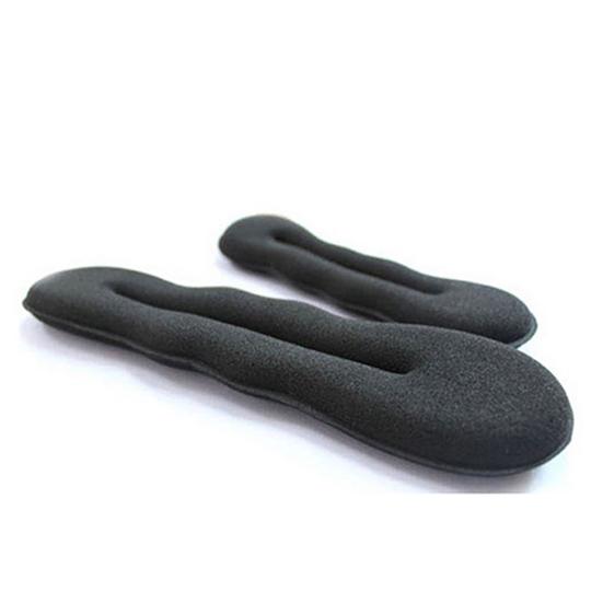 2Pcs/Set Hair Bun Easy-cleaning Multifunctional Black Sponge Hair Styling Tools for Girl
