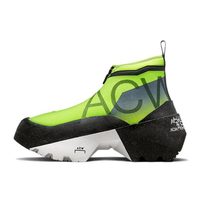A-COLD-WALL* x Converse Geo Forma Boot Кожаные Спортивный Тренд Полувысокие Повседневные Кроссовки Унисекс Черный и Зеленый