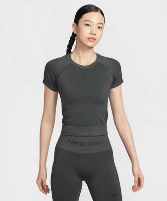 Женская бесшовная футболка Pro Dry-Fit - Темно-дымчато-серый / Im9973-070