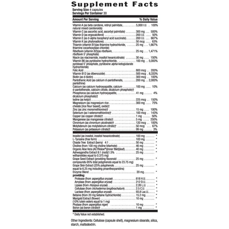 Country Life Max for Women Vegetarian Capsules, 120 tablets, 1 unit