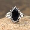 Black Onyx Gemstone Ring, Solid 925 Sterling Silver Ring, Special Gift For Christmas, Women Jewelry