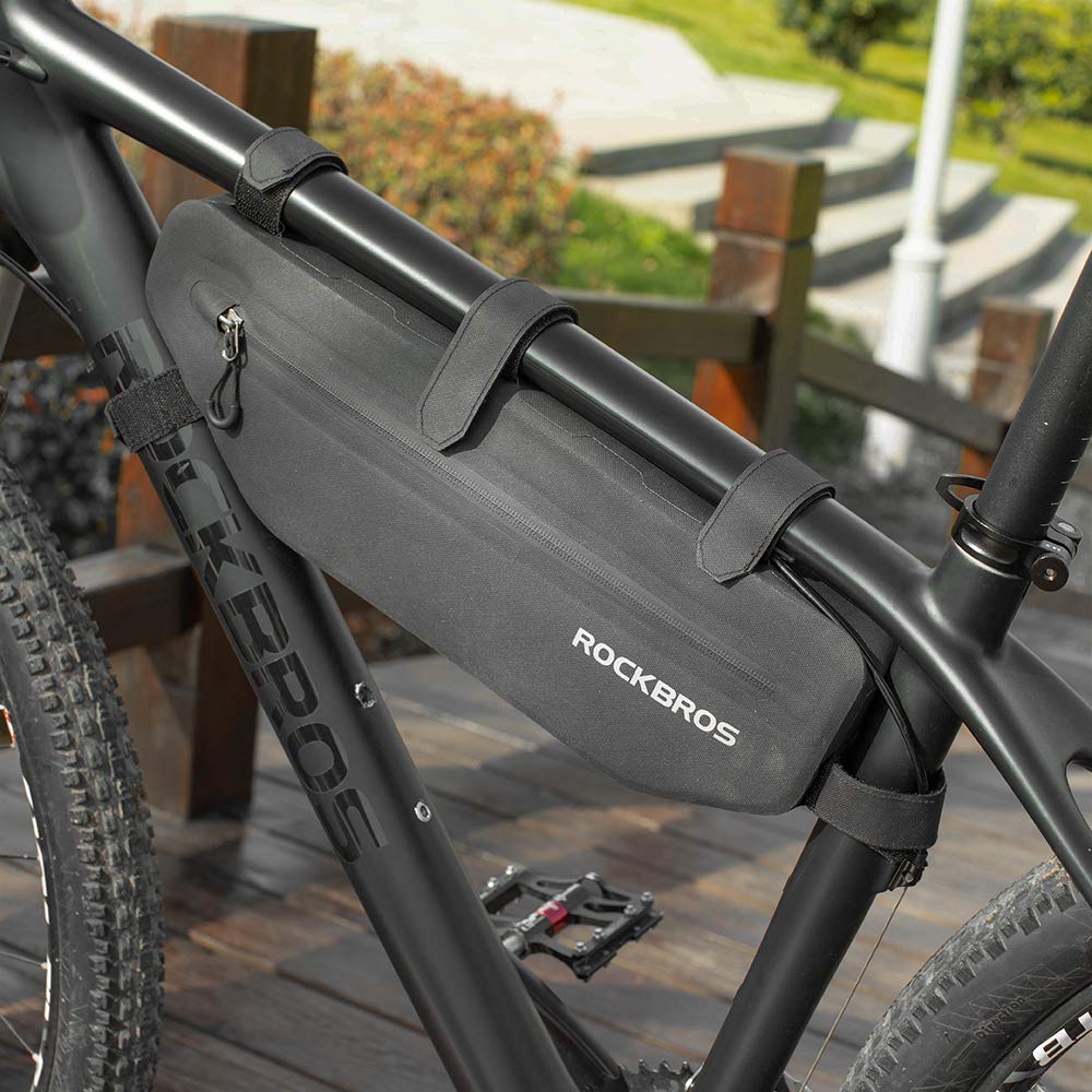 ROCKBROS Frame Road Large Top Tube Triangle Strap Small Item Easy Bag, Waterproof, Bike, Capacity, Cycle, Bag, Bag, Type, Storage, Installation, 3L/5L