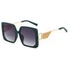 New Large Frame High-End Metallic European And American Style Sunglasses For Women(Ds-23037)