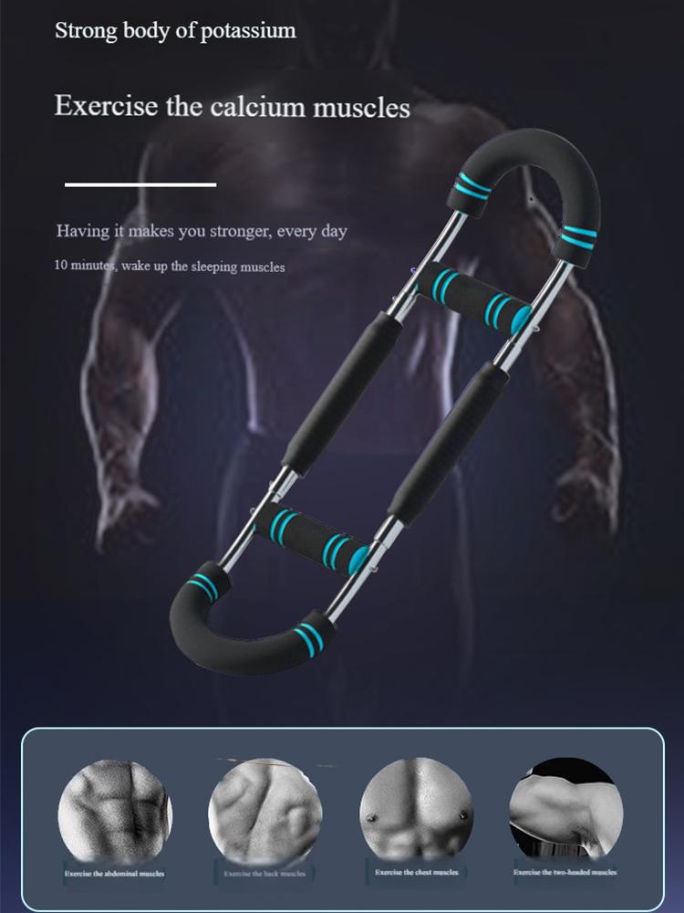 Тренажер для силы рук с 3 регулируемыми уровнями, эспандер для предплечий, многофункциональный эспандер-твистер для рук, груди, спины