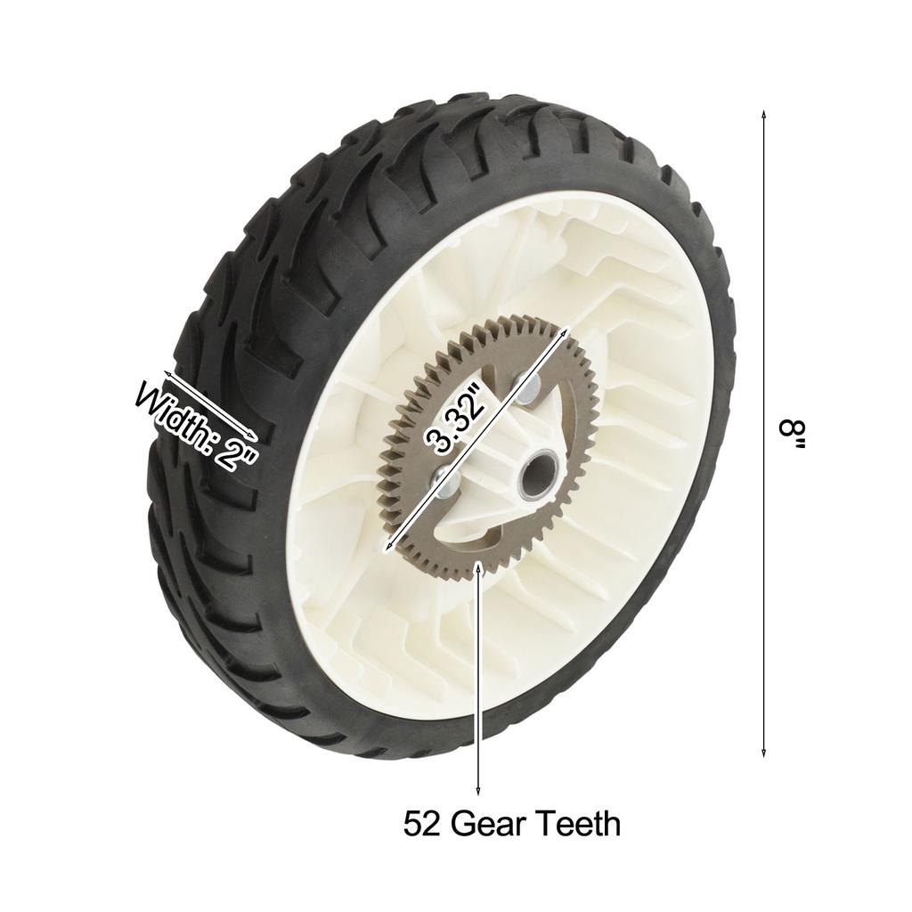 High Traction Wheel Rear Drive Wheel Garden Care Lawn Mowing Easy Installation Enhanced Maneuverability For Lawn Care Equipment