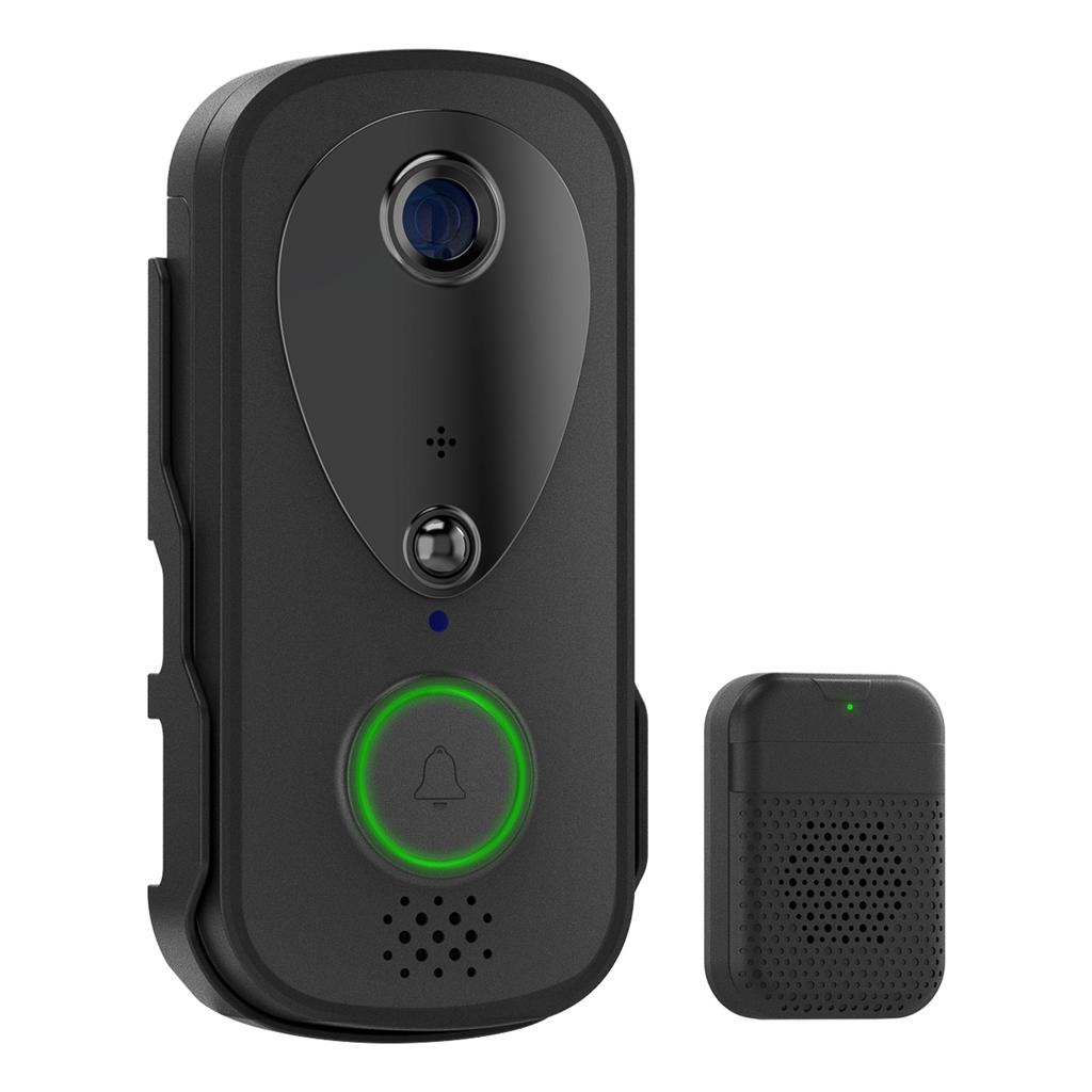 Умный дверной звонок Дверная камера Управление через приложение TY Инфракрасный ночной просмотр Двухдиапазонный WiFi Беспроводное видео