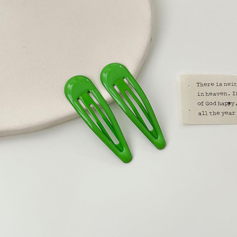 10Pcs/lot Macaron Candy Color Waterdrop Shape 5cm BB Hair Clips Girls Kids Hairpins Barrettes Headwear Accessories For Women