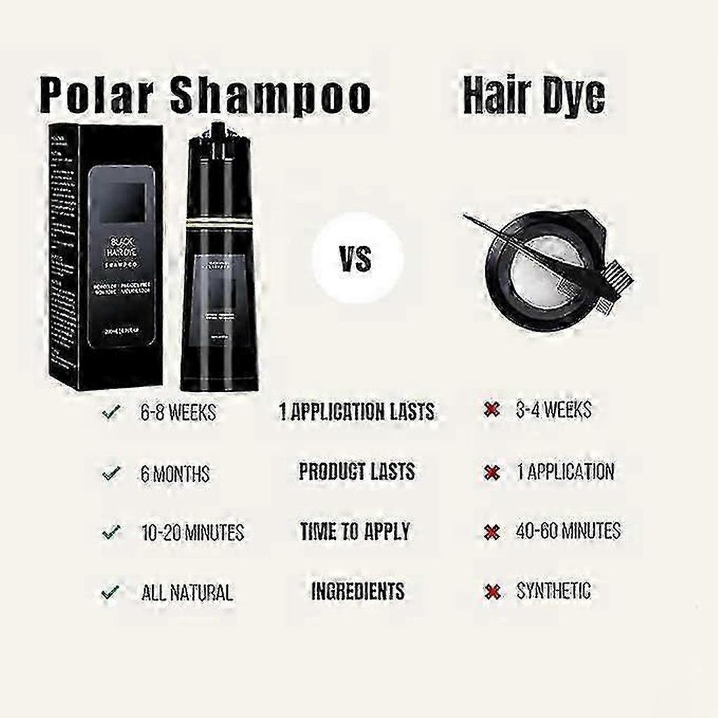 Hair Dye Shampoo, Haircare Instant Dye Shampoo, 200ml Hair Care Instant Dye ShampooQuick coloring