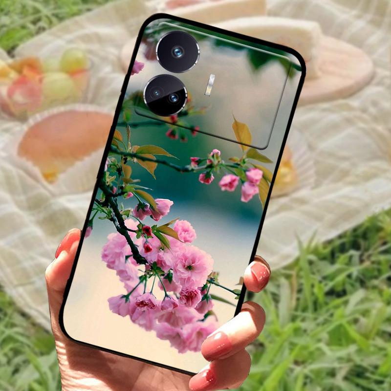 Чехол для Realme GT Neo 5 SE Популярный рисунок Черный силиконовый Мягкая задняя крышка Чехол для Realme GT Neo 5 SE 5SE Чехол для телефона Funda
