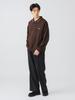[BEAM'S HEART] L/S Knit [EXCLUSIVE] PENNEY'S FOX One-Point Knit Polo Men's D.BROWN Size S