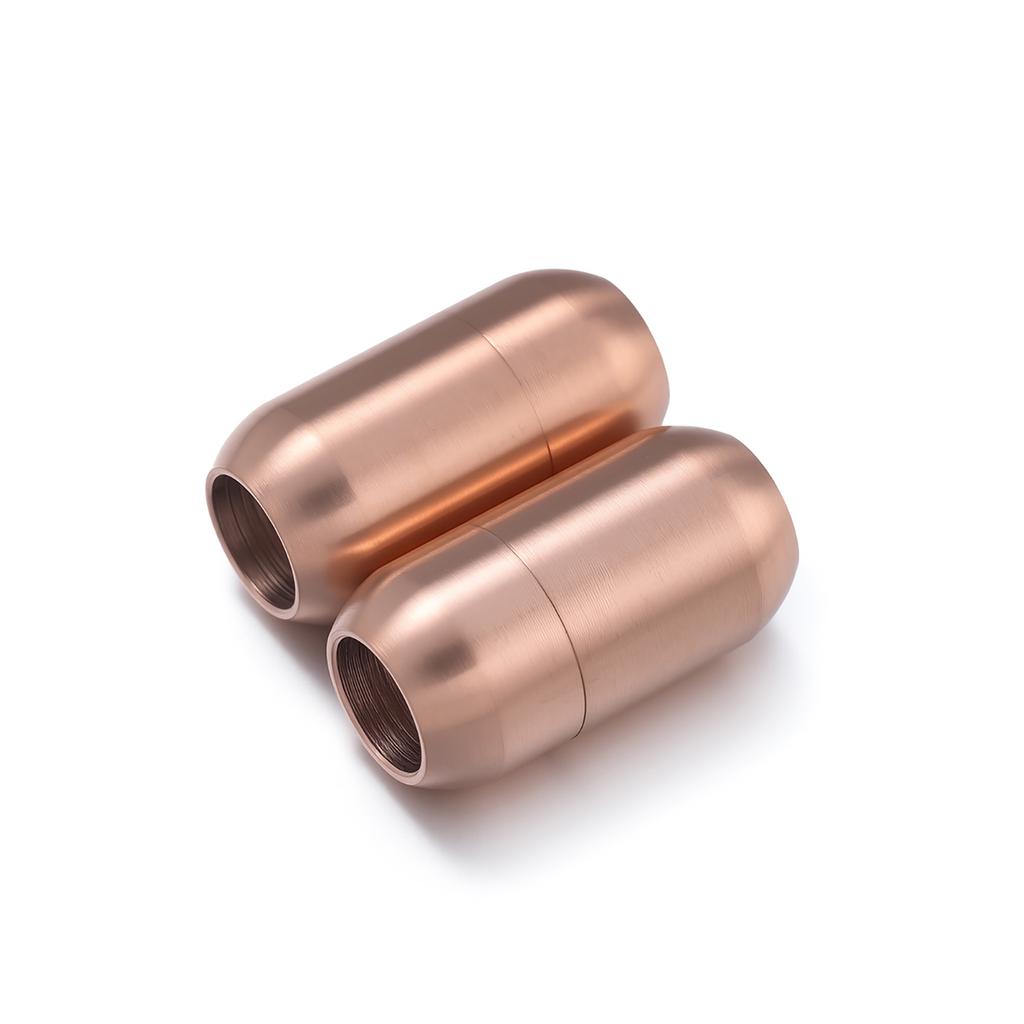 1pc Stainless Steel 7-12mm Magnetic Clasps Leather Cord Bracelet Magnet Lace Buckle Necklace DIY Connectors Jewelry Making