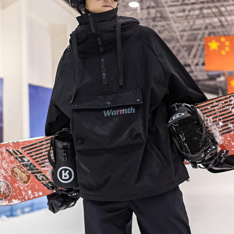 Унисекс Толстый Лыжный Костюм с Капюшоном - Модная Зимняя Спортивная Одежда для Пар