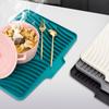 1X Silicone Drain Pads Drying Mat Pots Dish Drain Mats For Kitchen Tableware Non-slip Mats Anti-scald Coaster Kitchen Utensils