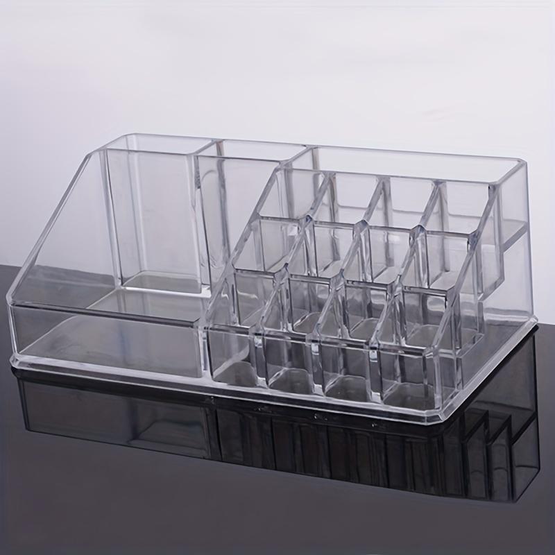 Помада, кисточка для макияжа, держатель для ручек, прозрачная полка для хранения, настольный ящик для хранения косметики, офисный стол, акриловая коробка для дома