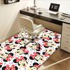 Minnie Mouse Patterned Office Carpet, Desk Mat Rug Gift for Home Decor, Room Decoration, Cute Cartoon Flooring Coveringa100