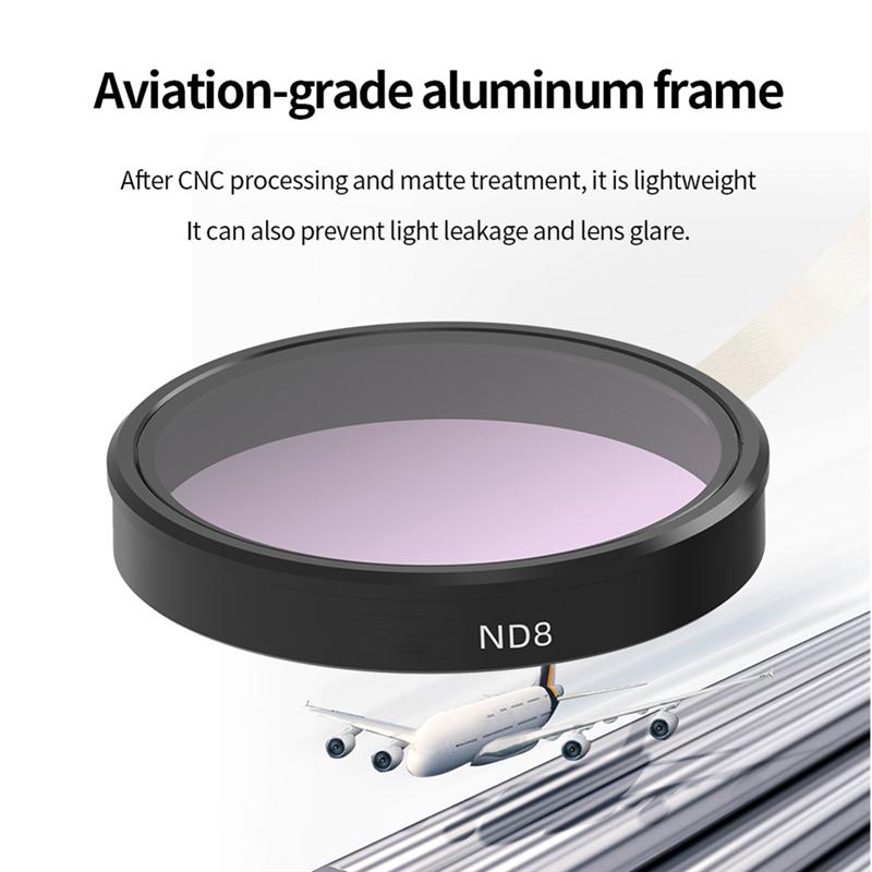 ABUO-ND8/ND16/ND32/ND64 Filter Set For Djl Osmo Nano Camera Lens Filters Anti-Glare & Scratch Neutral Density Filter