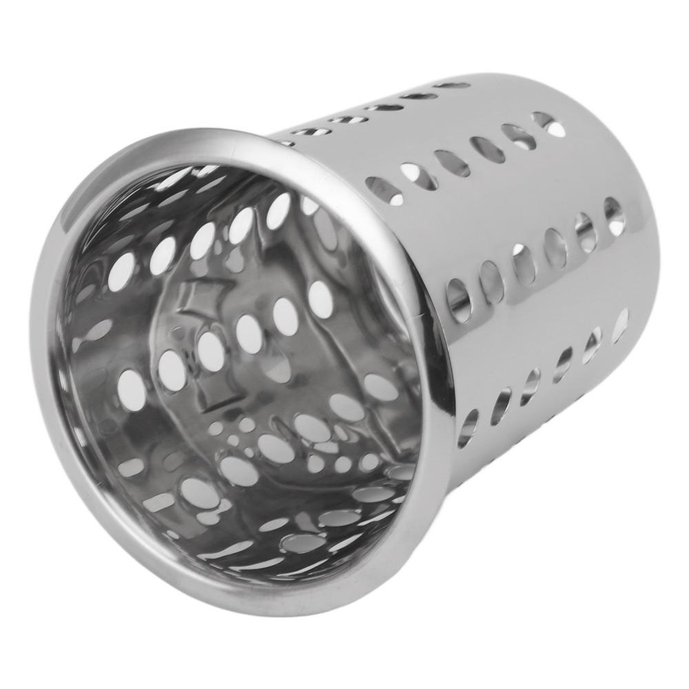 Stainless Steel Kitchen Utensil Holder Large Capacity Utensil Container For Countertop