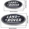 2 шт. Подходит для значка решетки Land Rover, овального значка на задней двери, наклейки, подходит для значка-именной таблички Land Rover Range Rover (черный)