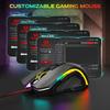 Черная проводная игровая мышь Redragon M602A-RGB с сенсором PAW 3212, 7200 DPI,